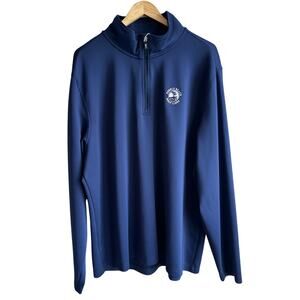 Pebble Beach Fairway & Greene Tech Quarter Zip Pullover Blue XXL